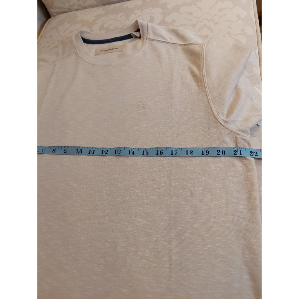 Tommy Bahama Men's Crew Neck Short Sleeve Slub T Swordfish Coconut Cream M NEW! - Picture 4 of 9